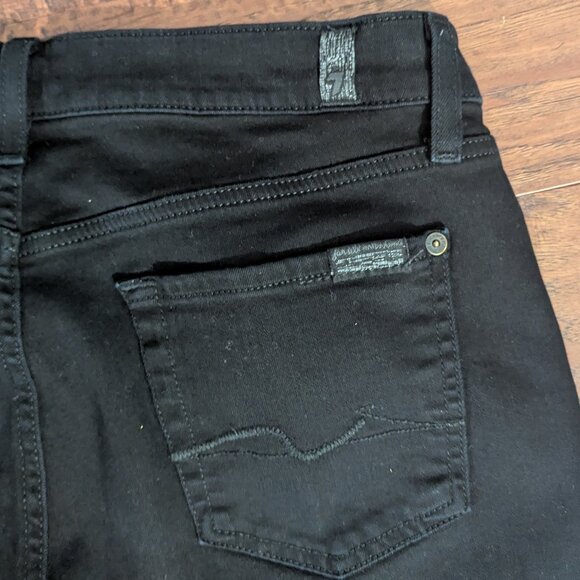 7 For All Mankind Women's Ankle Gwenevere Skinny Jeans Distressed 30 - Picture 8 of 9